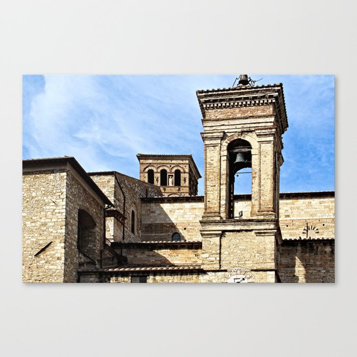 Medieval Romanesque Cathedral Detail, Narni Italy Canvas Print