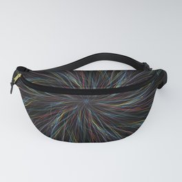 Strings Fanny Pack | Pattern, Neon, Abstractart, Kaleidoscope, Fractals, Digital, Lines, Yarn, Abstract, Neoncolors 