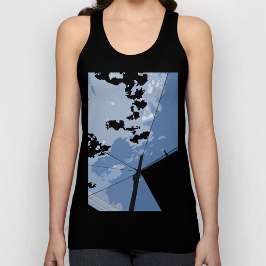 Bird on a wire Unisex Tank Top