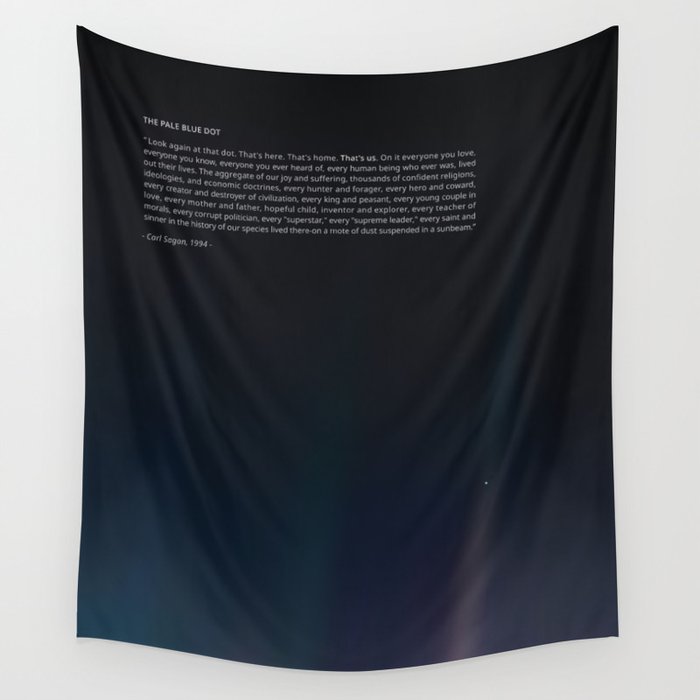 The Pale Blue Dot  Wall Tapestry