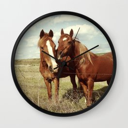 Horse Affection Wall Clock
