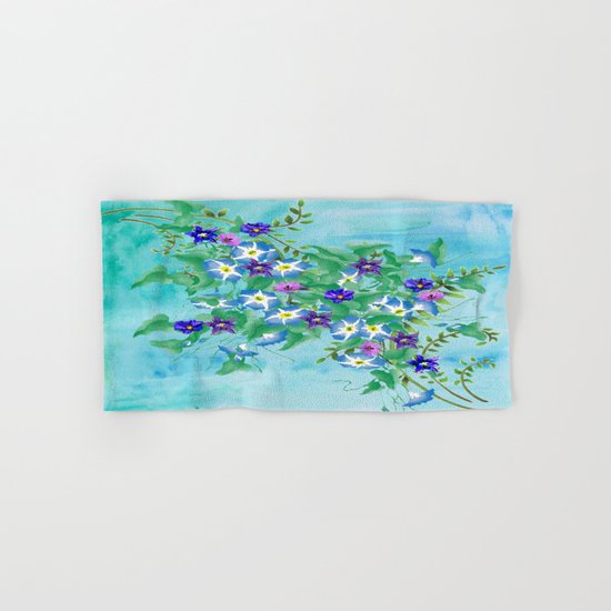 Watercolor Spring Bouquet Hand & Bath Towel