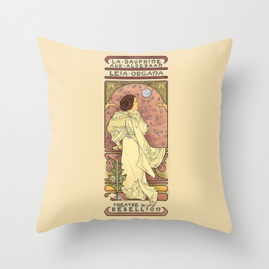 La Dauphine Aux Alderaan Throw Pillow