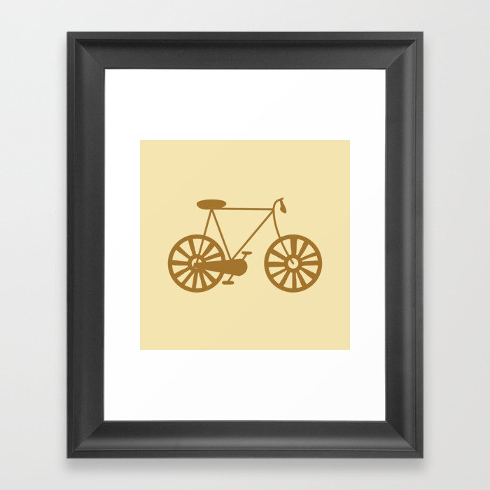 Road Bike Lover Print Pattern Framed Art Print
