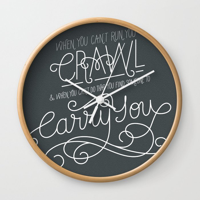 Firefly Quote : Carry You Wall Clock