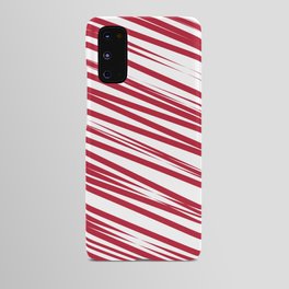 Strawberry stripes background Android Case