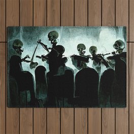 The Skeleton Orchestra Outdoor Rug