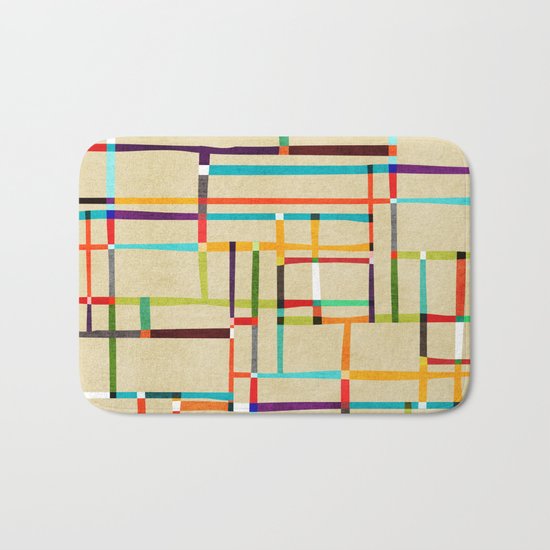 The map (after Mondrian) Bath Mat