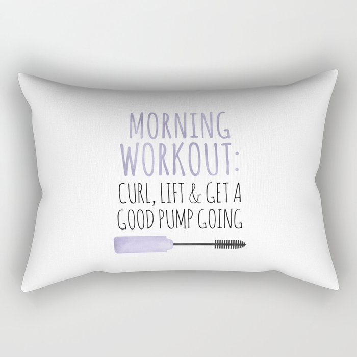 Morning Workout Rectangular Pillow