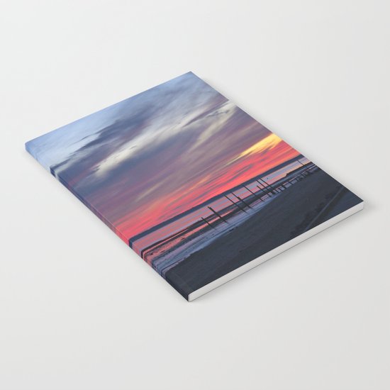 Magic Summer Sunset on the West Coast of DENMARK Notebook