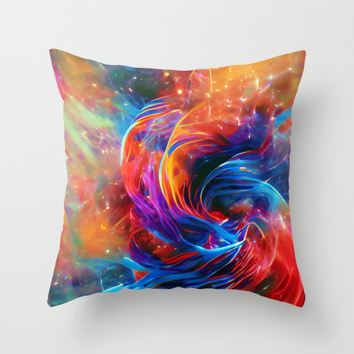 The fabric of space time  Throw Pillow