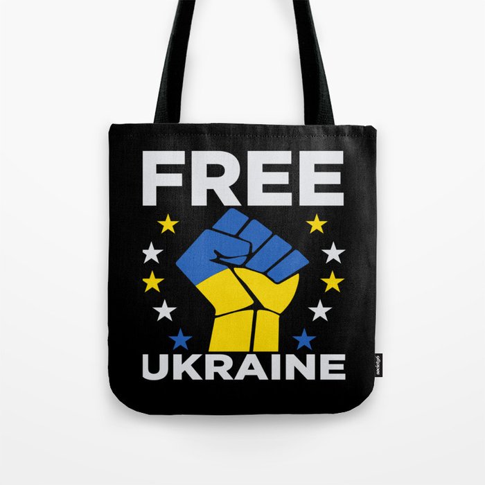 Free Ukraine Stop War Tote Bag