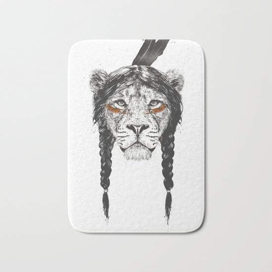 Warrior lion Bath Mat