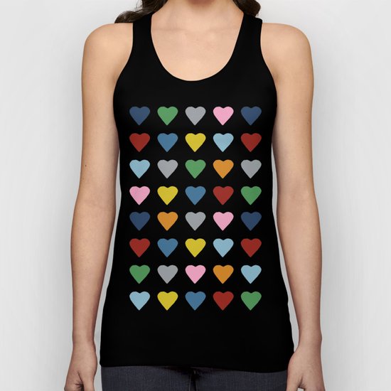64 Hearts Unisex Tank Top