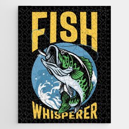 Fish Whisperer Funny Fishing Jigsaw Puzzle