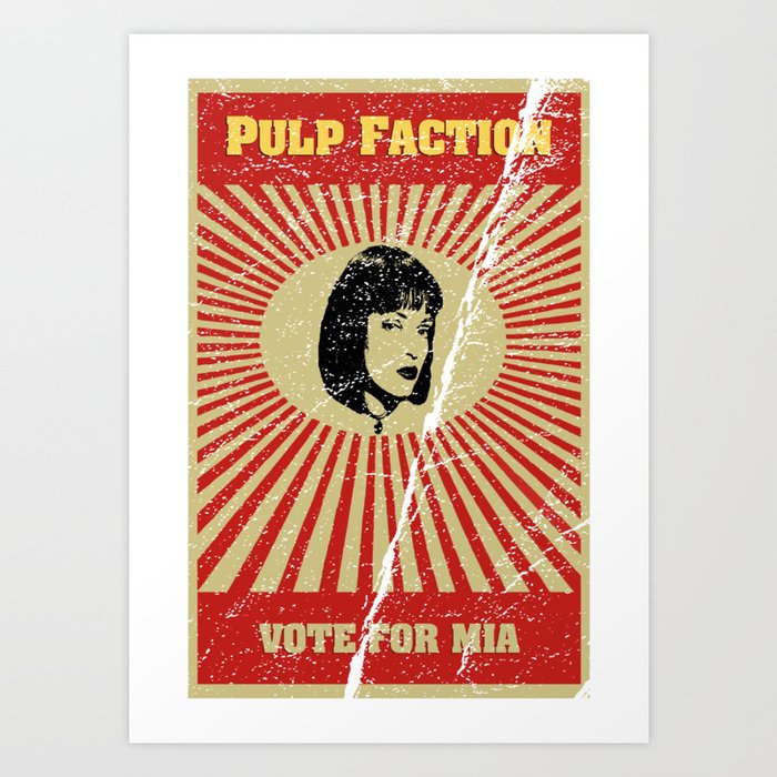 Pulp Faction: Mia Art Print