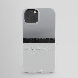 cloudy winter landscape iPhone Case