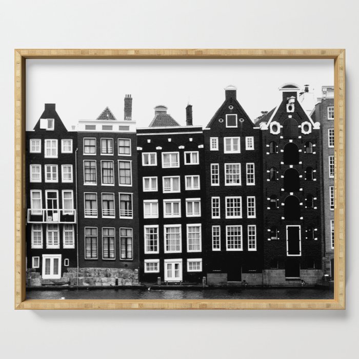 The canal houses of Amsterdam Serving Tray