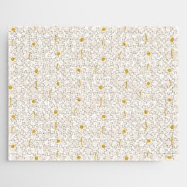 Field of Flowers | Pale Neutral | Pattern Jigsaw Puzzle