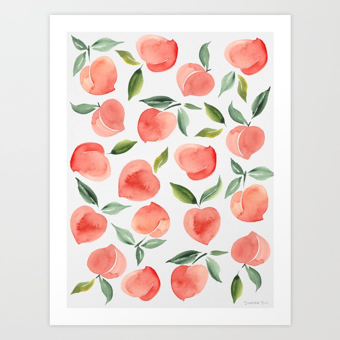 peaches Art Print
