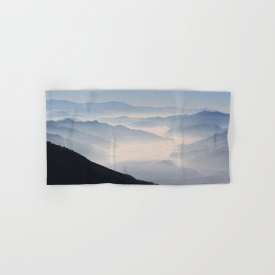 Blue Valley #mountains Hand & Bath Towel