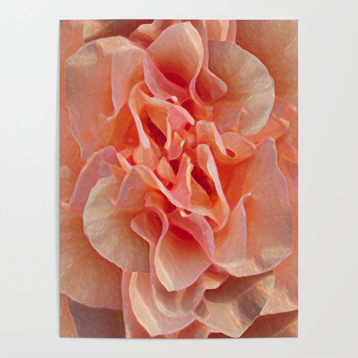 Expressionistic Rose Poster