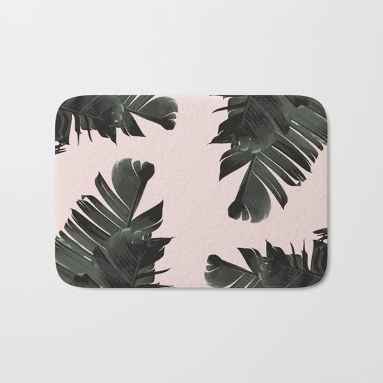 Tropical palm spring Bath Mat