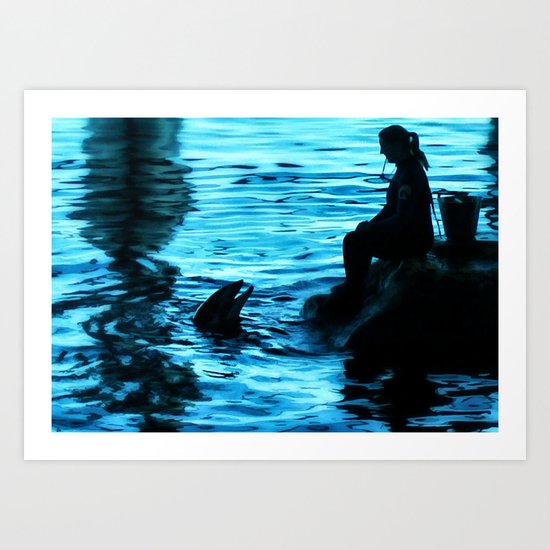 Who's Teaching Who? Art Print