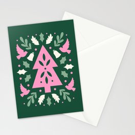 Christmas Tree - Green Stationery Cards