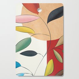 Abstract Line Branch 2 Cutting Board