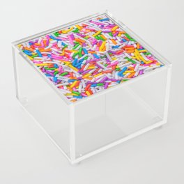 Dessert Rainbow Sprinkles Pattern Acrylic Box