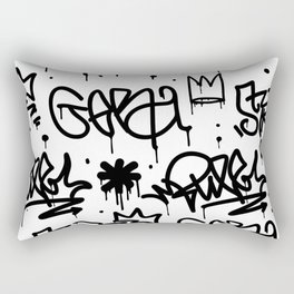 Crowns & Graffiti pattern Rectangular Pillow
