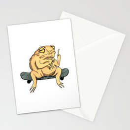 Skater Frog - colour Stationery Cards