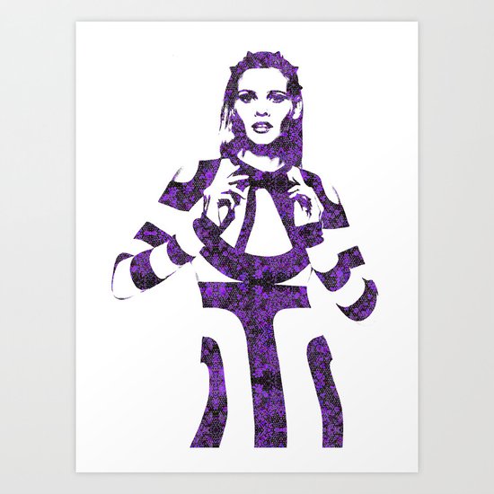 Fashion Lara Stone Art Print