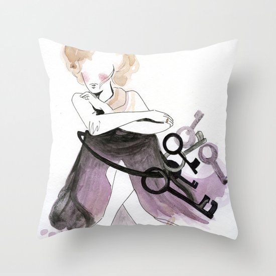 Keys to the castle Throw Pillow