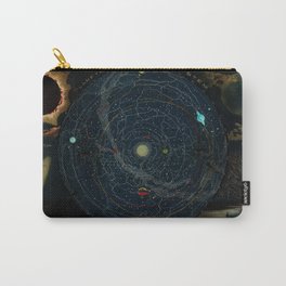 "Planetary System, Eclipse of the Sun, the Moon, the Zodiacal Light, Meteoric Shower" by Levi Walter Yaggi, 1887 Carry-All Pouch