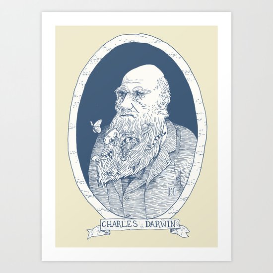 By Darwin's Beard Art Print