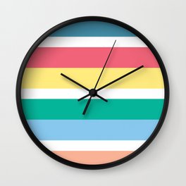 Bondi Stripe Wall Clock