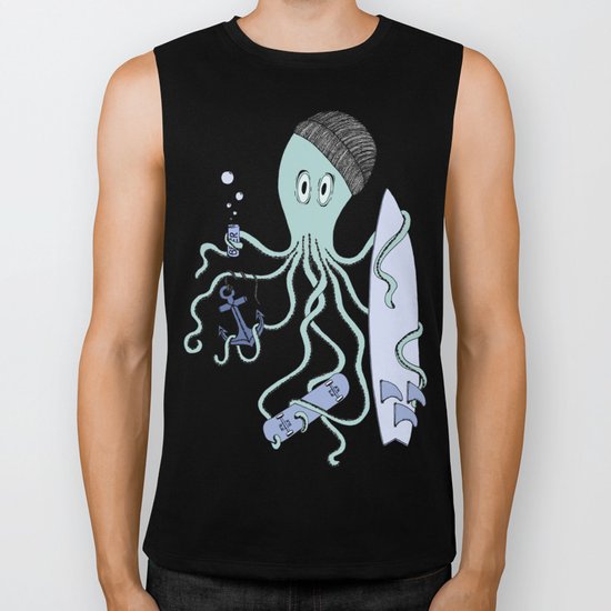 Octopus dude Biker Tank