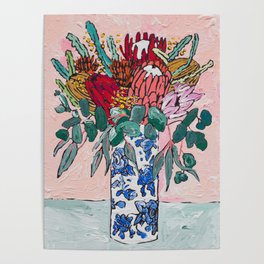 Australian Native Bouquet of Flowers after Matisse Poster