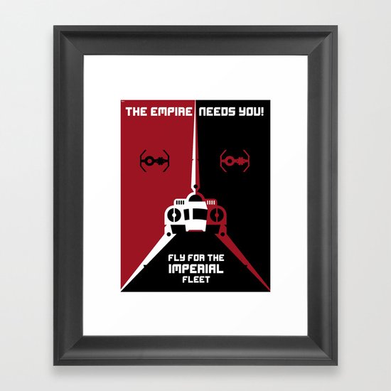Fly for the Imperial Fleet Framed Art Print