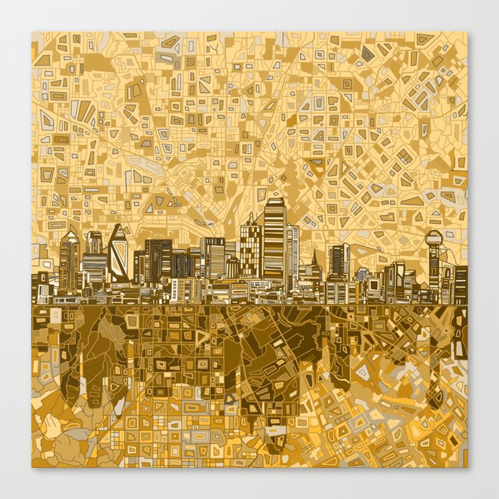 dallas city skyline Canvas Print