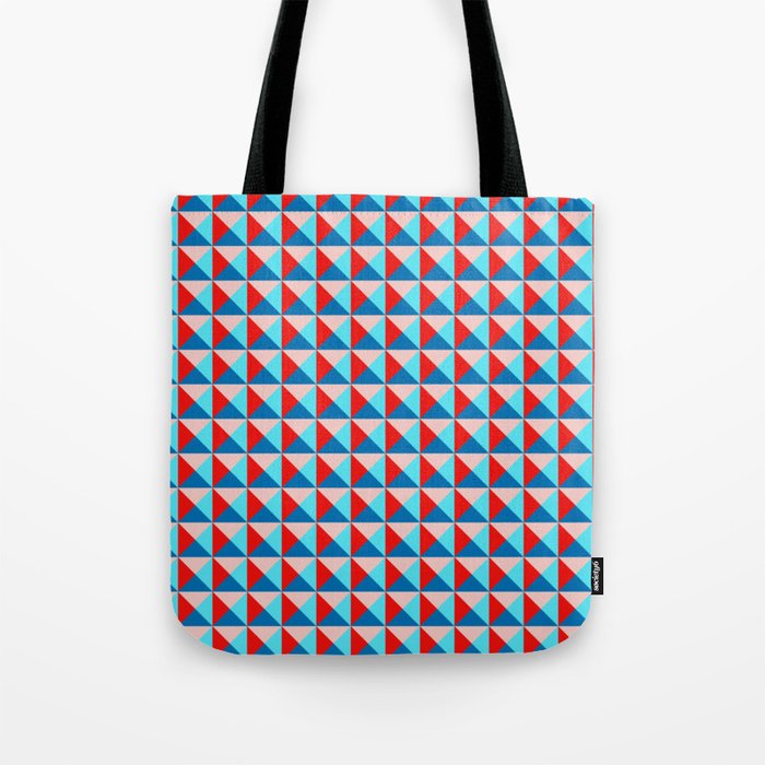 Abstract Triangle Pattern Colorway 3 Tote Bag By