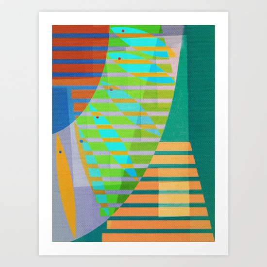 A Lama, o Mangue e o Mar (The Mud, the Mangue and the Sea) Art Print