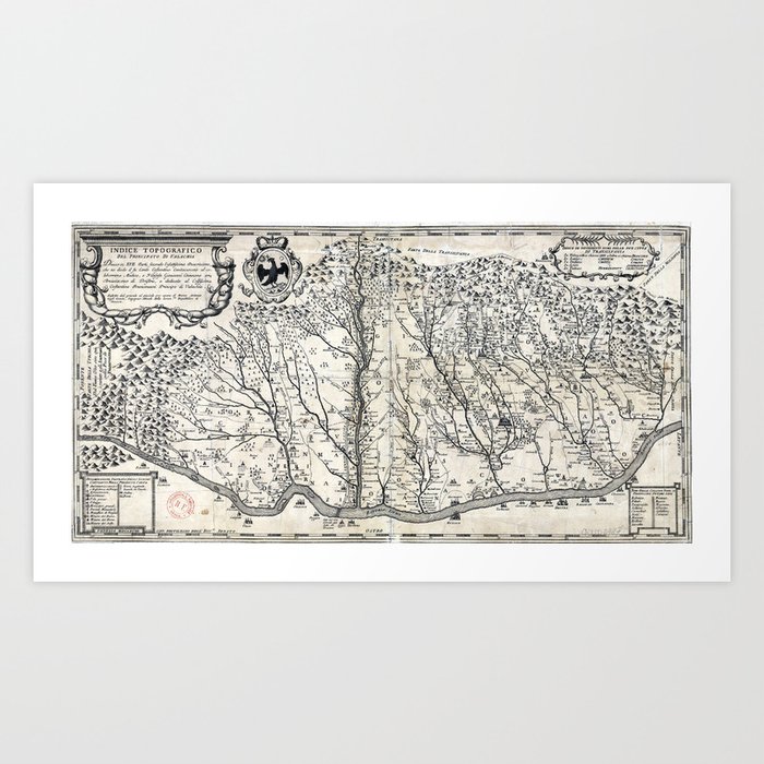 17th Century Map Of Wallachia Art Print By Chateau Partay Society6   17th Century Map Of Wallachia Prints 