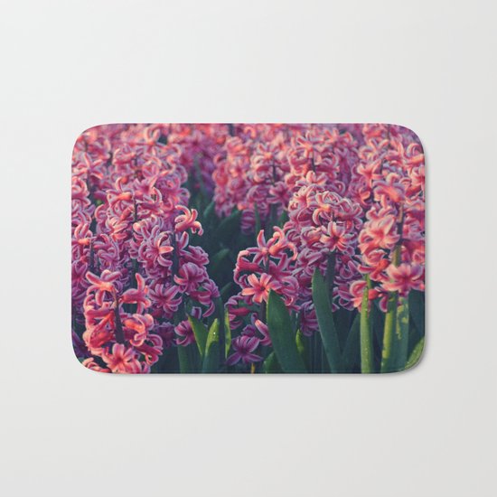 Hyacinth field #2 Bath Mat