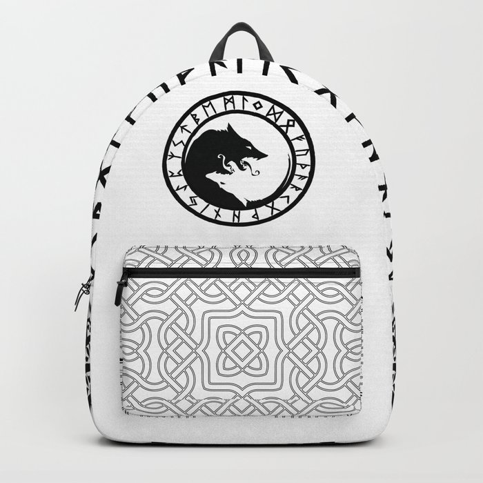 Backpack with sales circle logo