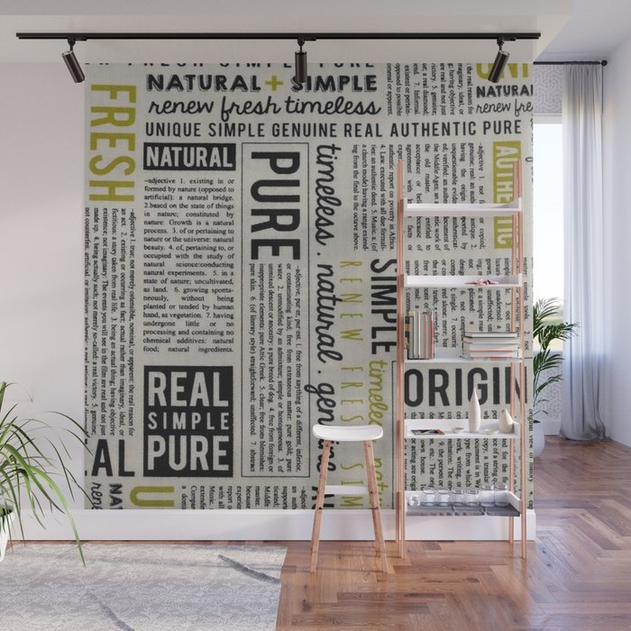 Newspaper Wall Mural by Catherine Donato