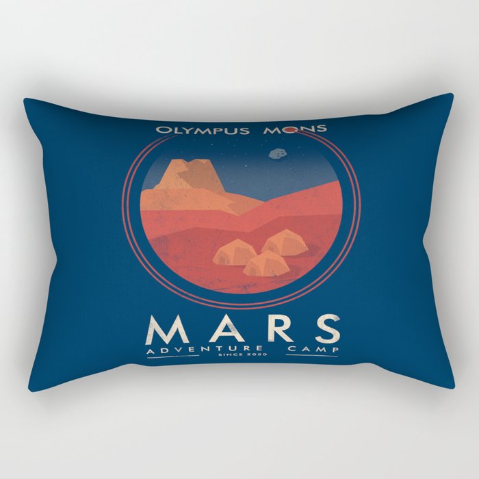 Mars adventure camp Rectangular Pillow