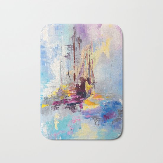 Illusive boats Bath Mat